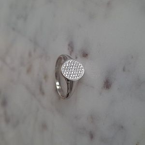 Bony Levy 18K white gold and diamond signet ring